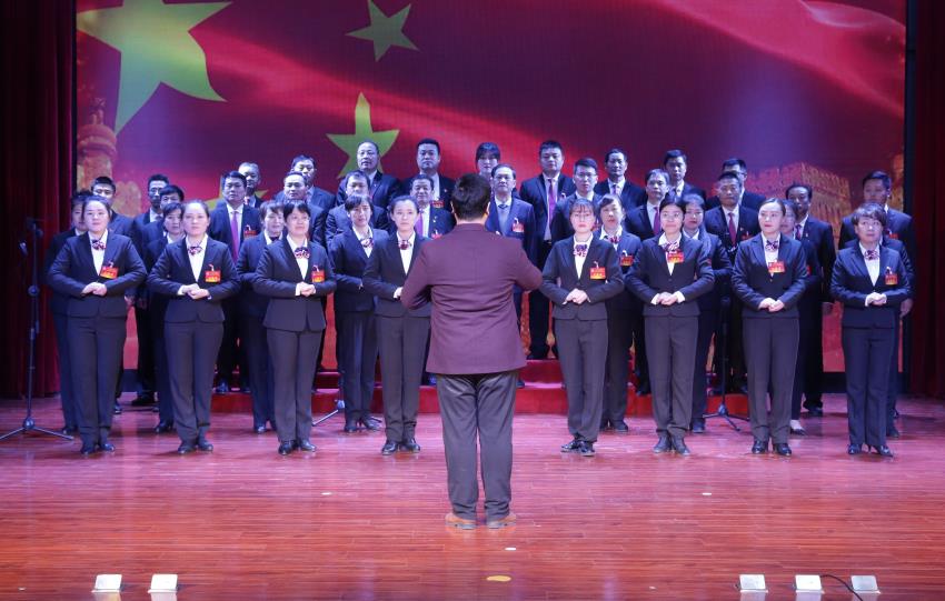 平博线上平台,平博（中国）2019年度工作动员大会---大合唱《团结就是力量》、《我爱你中国》